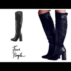 Awesome Free People knee high boots!!